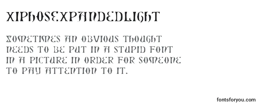 XiphosExpandedLight Font