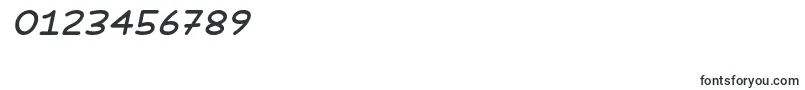 Fonte DefonartsItalic – fontes para números e dígitos