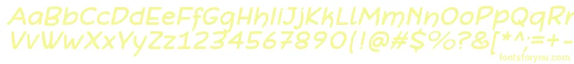 DefonartsItalic Font – Yellow Fonts