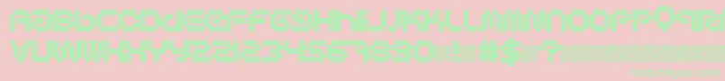 Designerpixels Font – Green Fonts on Pink Background