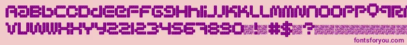 fuente Designerpixels – Fuentes Moradas Sobre Fondo Rosa
