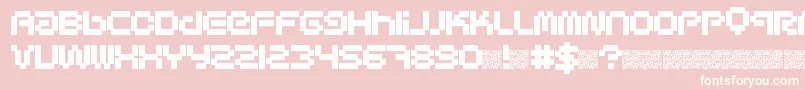 Designerpixels Font – White Fonts on Pink Background