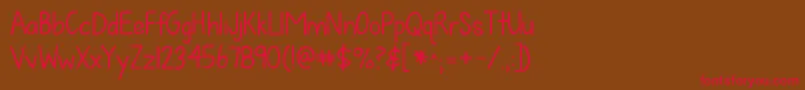 Kgfallforyou Font – Red Fonts on Brown Background