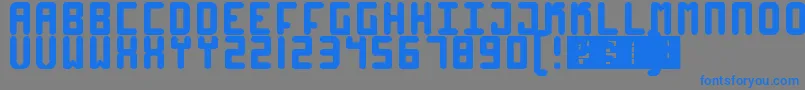 High4 Font – Blue Fonts on Gray Background