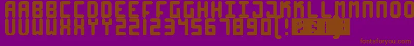 High4 Font – Brown Fonts on Purple Background