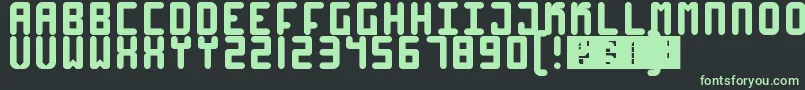 High4 Font – Green Fonts on Black Background