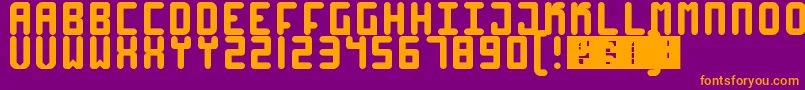 High4 Font – Orange Fonts on Purple Background