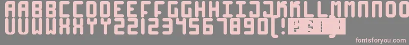 フォントHigh4 – 灰色の背景にピンクのフォント