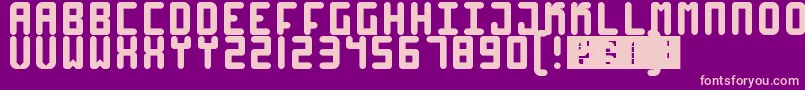 High4 Font – Pink Fonts on Purple Background