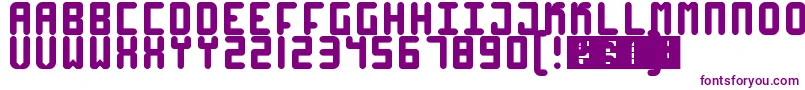 High4 Font – Purple Fonts on White Background