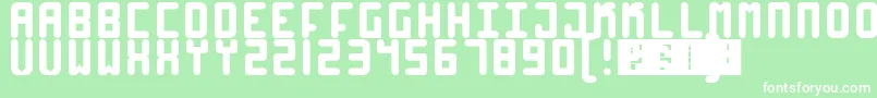 High4 Font – White Fonts on Green Background