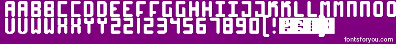 High4 Font – White Fonts on Purple Background