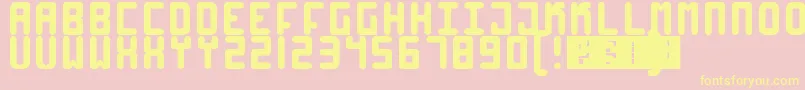 High4 Font – Yellow Fonts on Pink Background