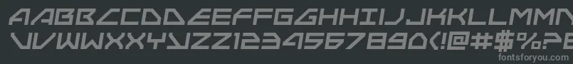 Neonavysemital Font – Gray Fonts on Black Background