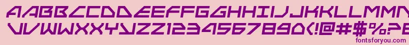 Neonavysemital Font – Purple Fonts on Pink Background