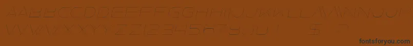 フォントFaxineSkyItalic – 黒い文字が茶色の背景にあります