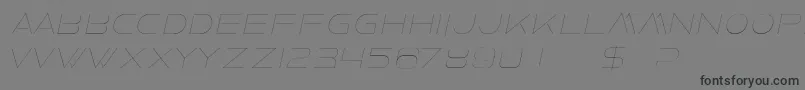 FaxineSkyItalic Font – Black Fonts on Gray Background