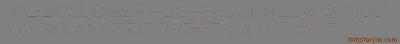 FaxineSkyItalic Font – Brown Fonts on Gray Background