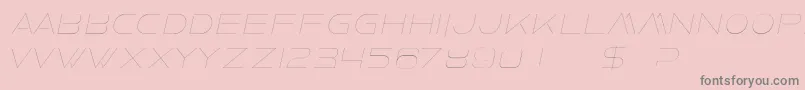 FaxineSkyItalic Font – Gray Fonts on Pink Background