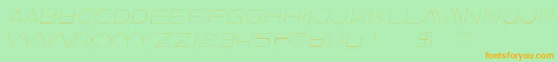 fuente FaxineSkyItalic – Fuentes Naranjas Sobre Fondo Verde