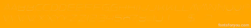 FaxineSkyItalic Font – Pink Fonts on Orange Background