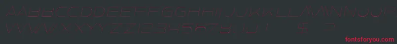 フォントFaxineSkyItalic – 黒い背景に赤い文字
