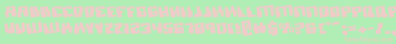 MicronianRotate Font – Pink Fonts on Green Background