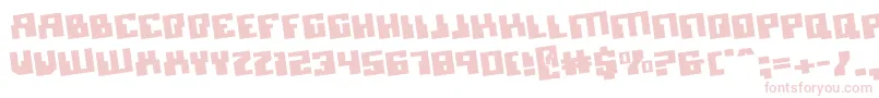 フォントMicronianRotate – ピンクのフォント