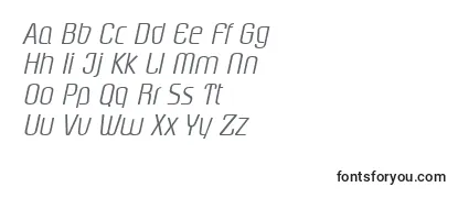 PloverlightItalic Font