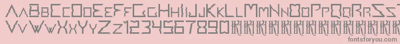 AccedentV1.1 Font – Gray Fonts on Pink Background