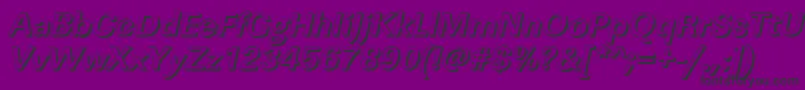 LinearshBolditalic Font – Black Fonts on Purple Background