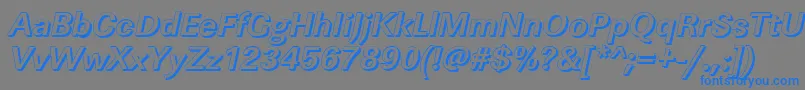 More about LinearshBolditalic Font LinearshBolditalic Font – Blue Fonts on Gray Background