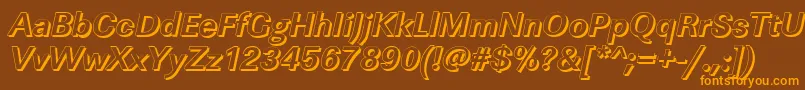 More about LinearshBolditalic Font LinearshBolditalic Font – Orange Fonts on Brown Background