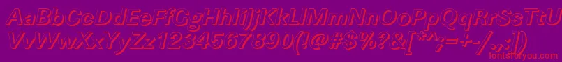 fuente LinearshBolditalic – Fuentes Rojas Sobre Fondo Morado