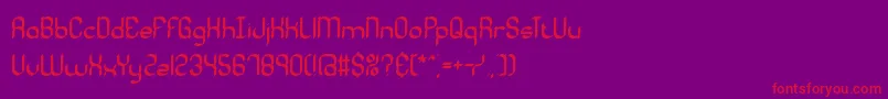 Quadrcal Font – Red Fonts on Purple Background