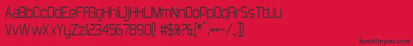 BnDeepBlue Font – Black Fonts on Red Background