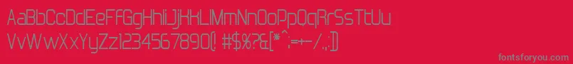 BnDeepBlue Font – Gray Fonts on Red Background