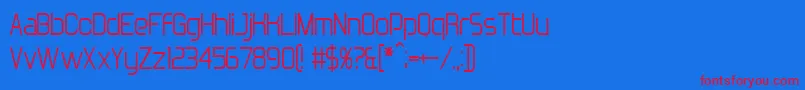 BnDeepBlue Font – Red Fonts on Blue Background