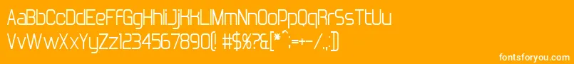 BnDeepBlue Font – White Fonts on Orange Background