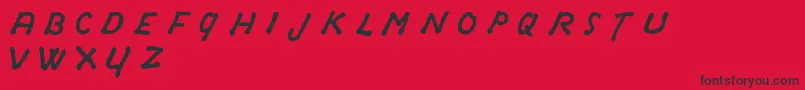 OldSydneyDemo Font – Black Fonts on Red Background
