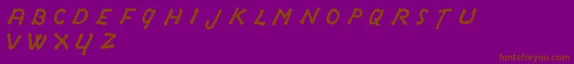 OldSydneyDemo Font – Brown Fonts on Purple Background