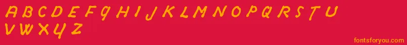 OldSydneyDemo Font – Orange Fonts on Red Background