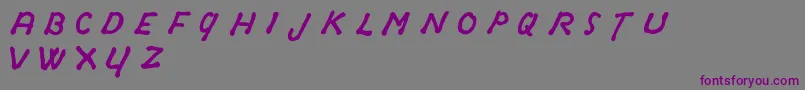 OldSydneyDemo-Schriftart – Violette Schriften auf grauem Hintergrund