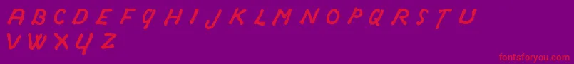 OldSydneyDemo Font – Red Fonts on Purple Background