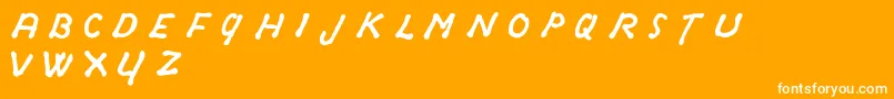 OldSydneyDemo Font – White Fonts on Orange Background