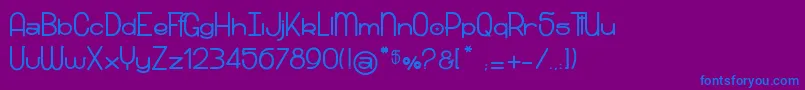 SnowRidersXs Font – Blue Fonts on Purple Background