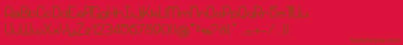 SnowRidersXs Font – Brown Fonts on Red Background