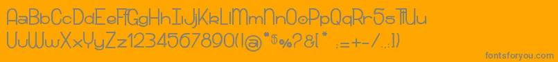 SnowRidersXs Font – Gray Fonts on Orange Background