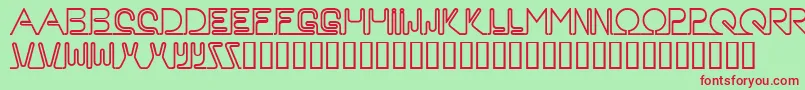 Neon ffy Font – Red Fonts on Green Background