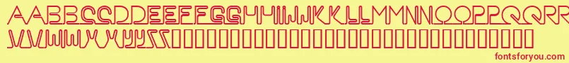 Neon ffy Font – Red Fonts on Yellow Background